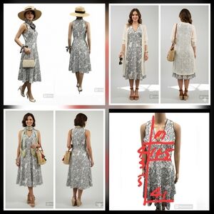 Marella Max Mara Embroidered Dress Size 4